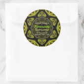Peyote Geometrische Ster Ex-Libris Sticker (Tas)