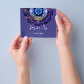 Peyote Sky Mandala Metafysisch Paars Flyer (Hand)