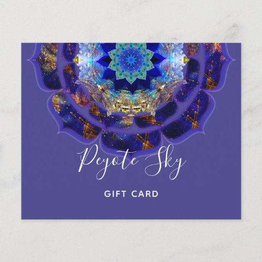 Peyote Sky Mandala Metafysisch Paars Flyer (Voorkant)