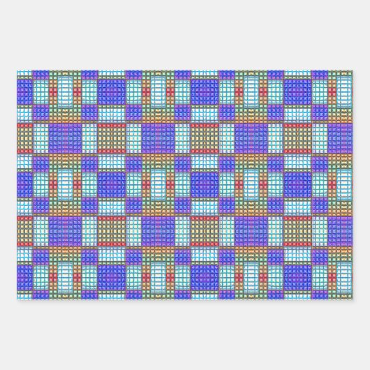 Peyote Stitch Mosaic Beading Tegel naadloos patroo Inpakpapier Vel (Voorkant)
