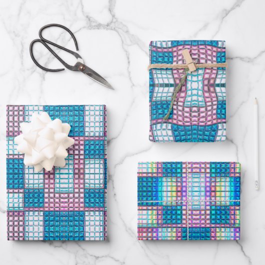 Peyote Stitch Mosaic Beading Tegel naadloos patroo Inpakpapier Vel (Voorkant)