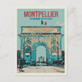 Peyroux promemade - Montpellier Frankrijk Briefkaart (Voorkant)