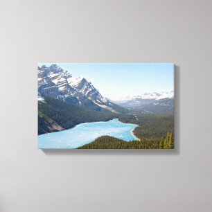 Peyto Lake - Banff National Park, Alberta, Canada Canvas Afdruk