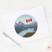 Peyto Lake - Banff National Park, Alberta, Canada Ronde Sticker (Envelop)