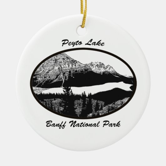 Peyto Lake Keramisch Ornament (Voorkant)