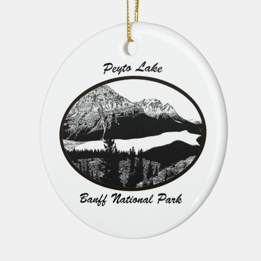 Peyto Lake Keramisch Ornament (Links)