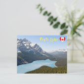 Peyto Lake - Nationaal park Banff, Alberta, Canada Briefkaart (Staand voorkant)