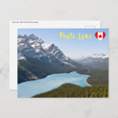 Peyto Lake - Nationaal park Banff, Alberta, Canada Briefkaart (Voorkant / Achterkant)