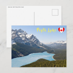 Peyto Lake - Nationaal park Banff, Alberta, Canada Briefkaart