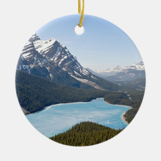 Peyto Lake - Nationaal park Banff, Alberta, Canada Keramisch Ornament (Voorkant)