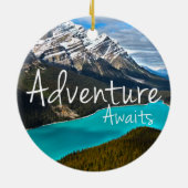 Peyto Lake, Nationaal Park Banff Keramisch Ornament (Achterkant)