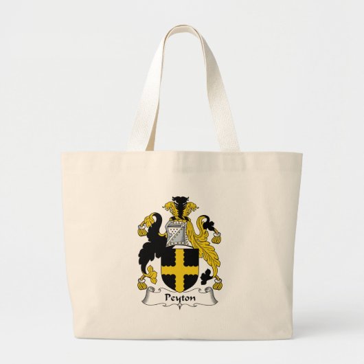 Peyton Family Crest Grote Tote Bag (Voorkant)