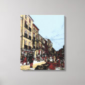 Pezenas France Antiek markt Canvas Afdruk (Voorkant)