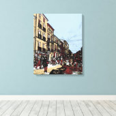 Pezenas France Antiek markt Canvas Afdruk (Insitu (Houten vloer))