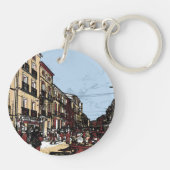 Pezenas France Antiek markt Sleutelhanger (Achterkant)