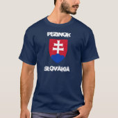 Pezinok, Slowakije met wapenmantel T-shirt (Voorkant)