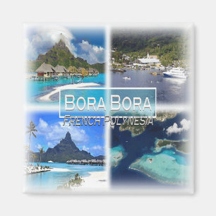 PF0024 Oceanië, Frans-Polynesië, Bora Bora koelkas Magneet