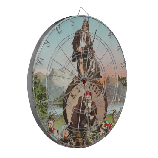 Pfaff Bock Beer Dartboard Dartbord (Voorkant Links)