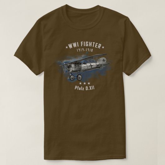 Pfalz WWI Fighter vliegtuig 1 T-shirt (Design voorkant)