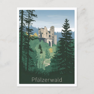 Pfälzerwald Paltserwoud Duitsland vintage Briefkaart
