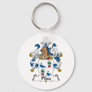 Pfau Family Crest Sleutelhanger