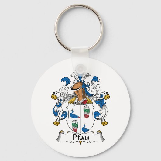 Pfau Family Crest Sleutelhanger (Voorkant)