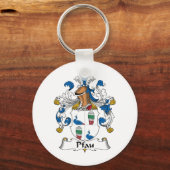 Pfau Family Crest Sleutelhanger (Voorkant)