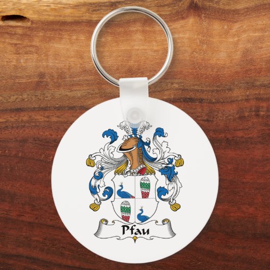 Pfau Family Crest Sleutelhanger (Voorkant)