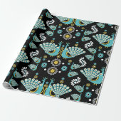 Pfazant Peacock Art Cadeaupapier (Uitgerold)