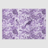 Pfazant Tuin Toile de Jouy Paarse Tissuepapier (Voorkant)