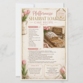 Pfeffernusse Sjabbat Brood Cake, Bloemrijk Roze Ru
