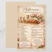 Pfeffernusse Sjabbat Brood Cake, Rustieke Roze Ret (Voorkant / Achterkant)