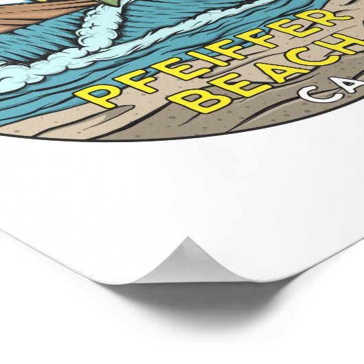 Pfeiffer Beach California Poster (Hoek)