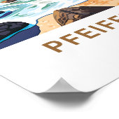 Pfeiffer Beach California Reisprint Poster (Hoek)
