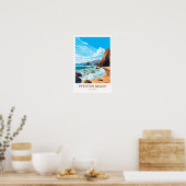 Pfeiffer Beach California Reisprint Poster (Keuken)