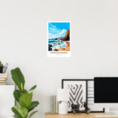 Pfeiffer Beach California Reisprint Poster (Thuiskantoor)
