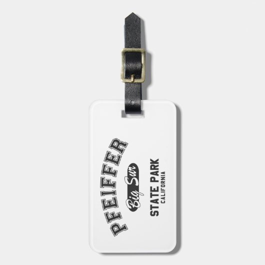 Pfeiffer Big Sur State Park, California Bagagelabel (Voorkant verticaal)