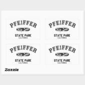 Pfeiffer Big Sur State Park, California Rechthoekige Sticker (Vel)