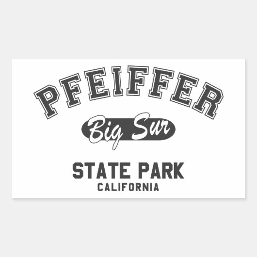 Pfeiffer Big Sur State Park, California Rechthoekige Sticker (Voorkant)