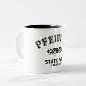 Pfeiffer Big Sur State Park, California Tweekleurige Koffiemok (Voorkant links)