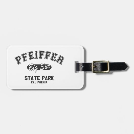 Pfeiffer Big Sur State Park, Californië Bagagelabel (Voorkant horizontaal)