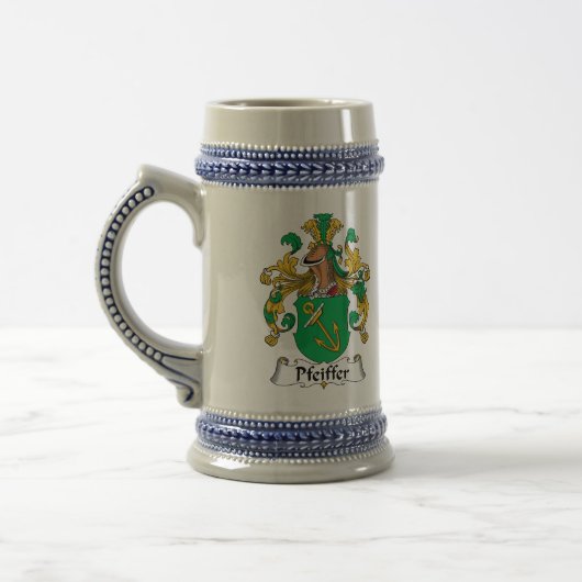 Pfeiffer Family Crest Bierpul (Links)