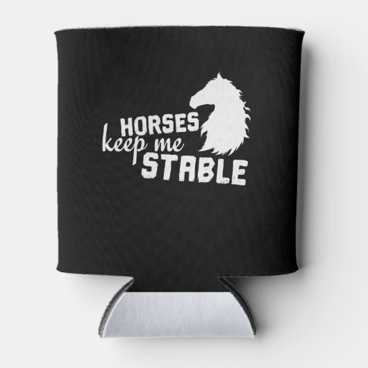 Pferd "Horses Keep Me Stable" Blikjeskoeler (Voorkant)