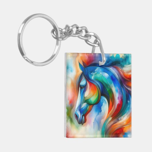 Pferd Sleutelhanger (Voorkant Links)