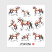 Pferd Spirit Westernpferd Illustration -  Sticker (Vel)