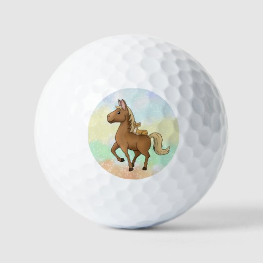 Pferd und Katze Golfballen (Voorkant)