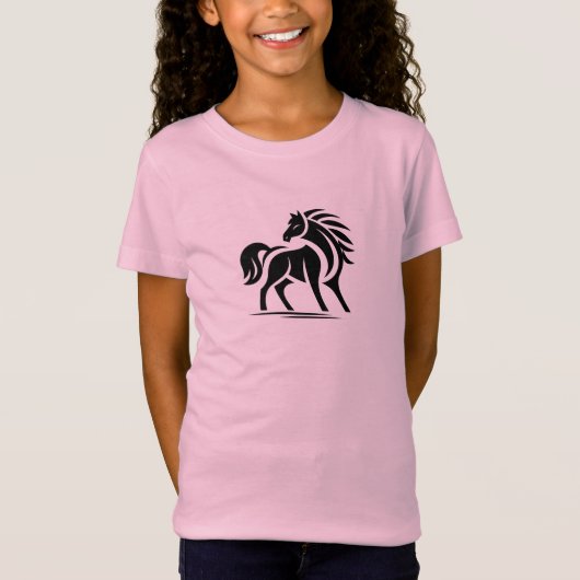 Pferdchen Illustration T-shirt (Voorkant)