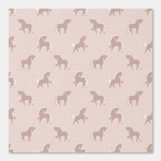 Pferde alt rosa behang (Voorkant)