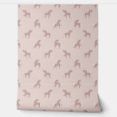 Pferde alt rosa behang (Afrollen)