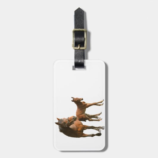 Pferde Bagagelabel (Voorkant verticaal)